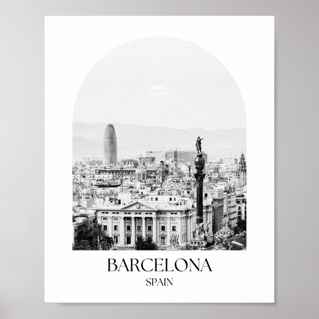 Impression Arc Espagne de Barcelone (Devant)