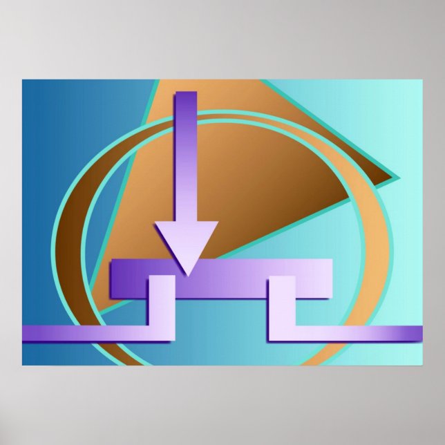 Impression art numérique "Diagramme de circuit" (Devant)