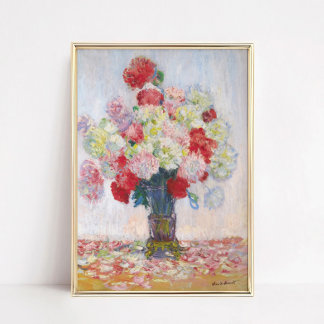Impression artistique de fleurs de pivoine pour dé