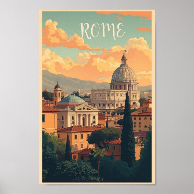 Impression artistique du Colosseum de ROME (Devant)