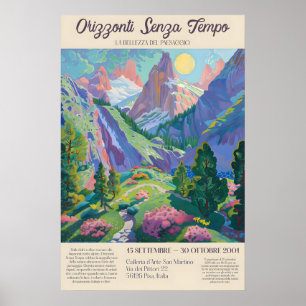 Impression artistique du paysage des Alpes italien