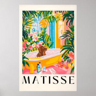 Impression artistique d'un Labrador chocolat dans