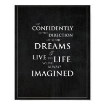 Impression artistique Inspirational Quote de 8 po 