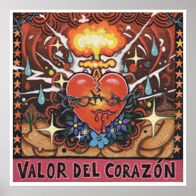 Impression artistique "Valor Del Corazon" - (art s (Devant)