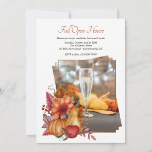 Impression Automne Photo Open House Invitation
