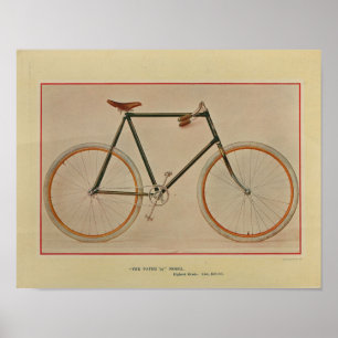 Impression Bicyclette 1896 Bicyclette couleur et a