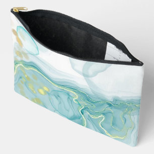 Impression bleue moderne avec surbrillance or Sac