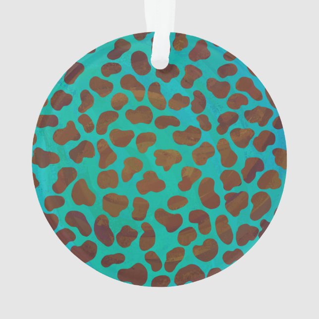 Impression Brown et Turquoise dalmate (dos)