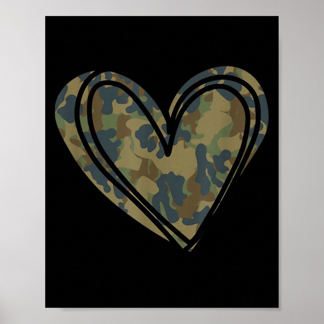 Impression Camouflage Coeur Saint-Valentin  (Devant)