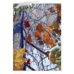 Impression camouflage de neige hivernale