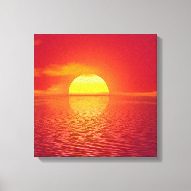 Impression Canvas de coucher de soleil (Recto)