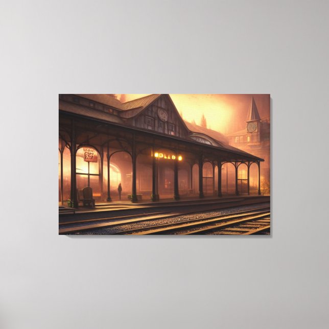 Impression Canvas de la gare (Recto)
