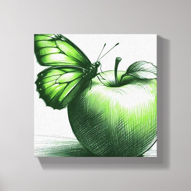 Impression Canvas de pomme verte (Recto)