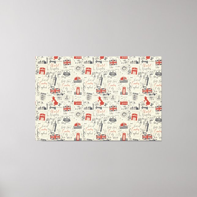 Impression Canvas vintage Londres (Recto)