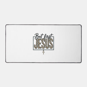 Impression chrétienne vintage léopard Jésus Sh