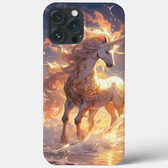 Impression coque iphone en or de cheval rare (Verso)