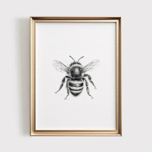 Impression d'abeille, Art mural IMPRIMABLE, Croqui