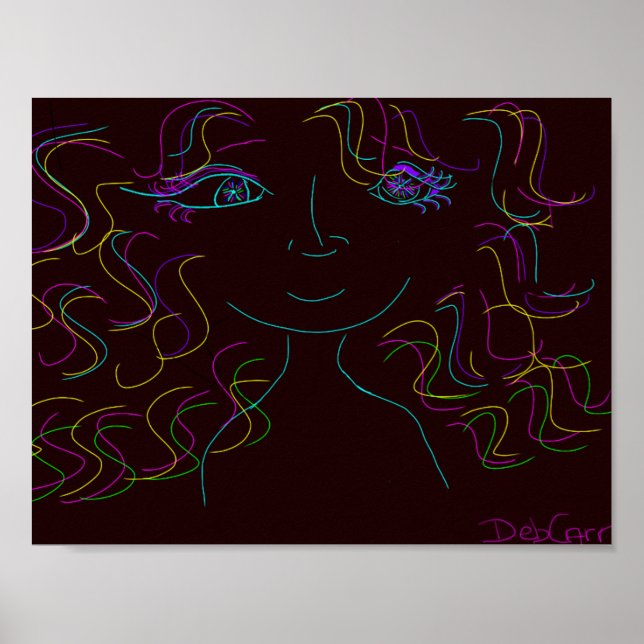 Impression d'affiche couleur Me (Devant)