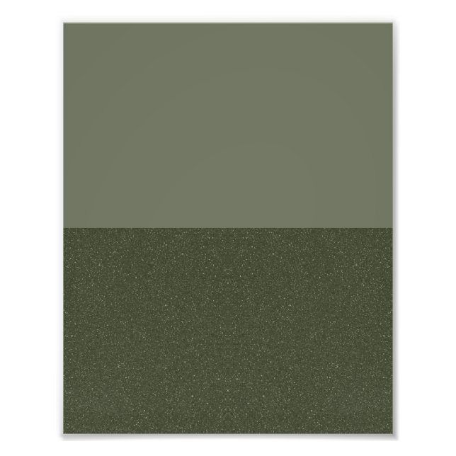 Impression d'affiche de couleur verte mousse minim (Devant)