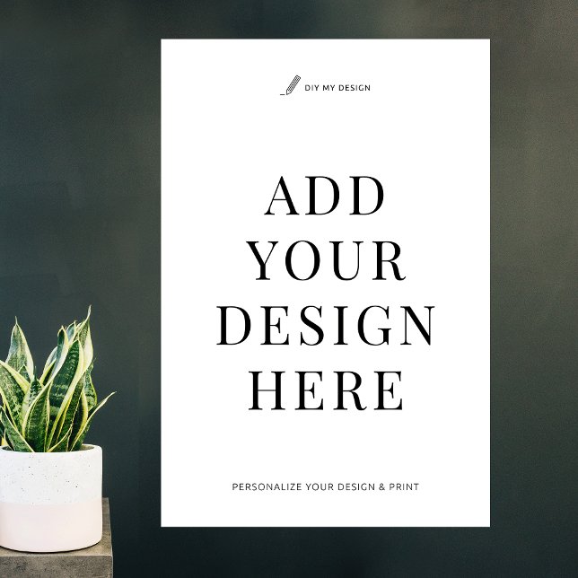 Impression d'affiche promotionnelle commerciale pe (Large 30x40" vertical poster printing, upload your artwork and print as wall art or poster)