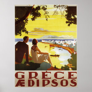 Impression d'affiche vintage Grèce