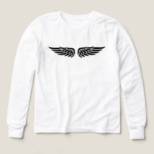Impression d'aile d'aigle noir Enfant Chemise à ma