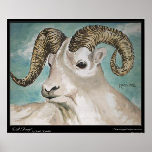 Impression Dall Sheep, Papier d'affiche de valeur 