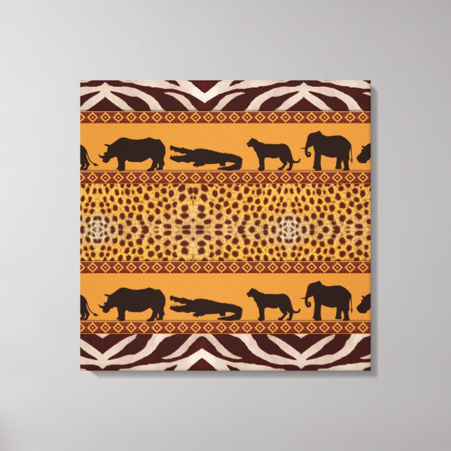 Impression d'animal de motif tribal africain moder (Recto)
