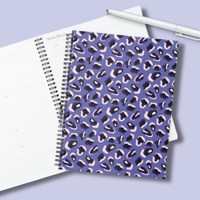 Impression d'animal violet (Purple animal print planner)