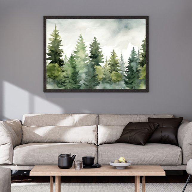 Impression d'arbre de pin |  Décoration murale de  (Créateur téléchargé)