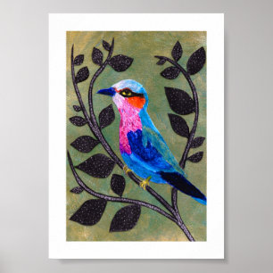 Impression d'archives 'Jolie Birdie' avec bordure