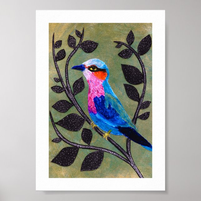 Impression d'archives 'Jolie Birdie' avec bordure  (Devant)