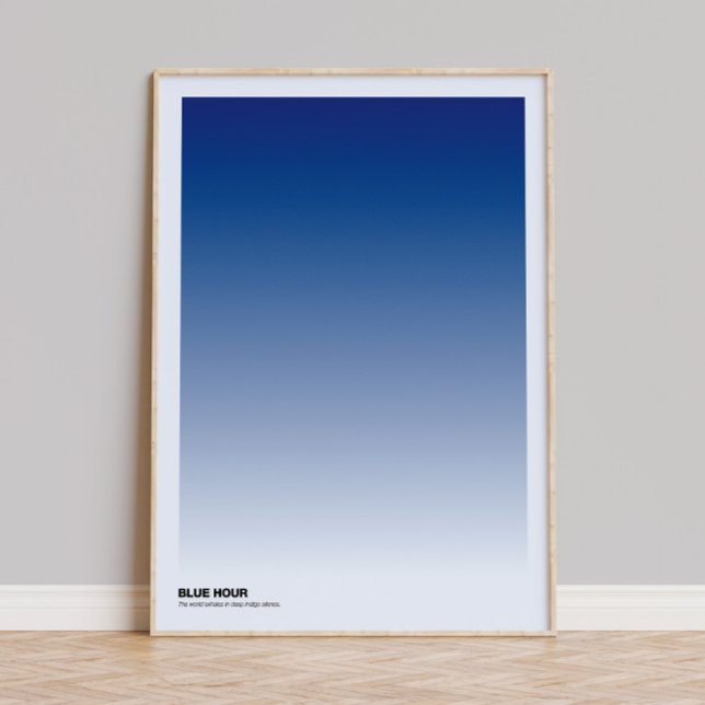 Impression d'art à dégradé de l'heure bleue : Affi (Créateur téléchargé)