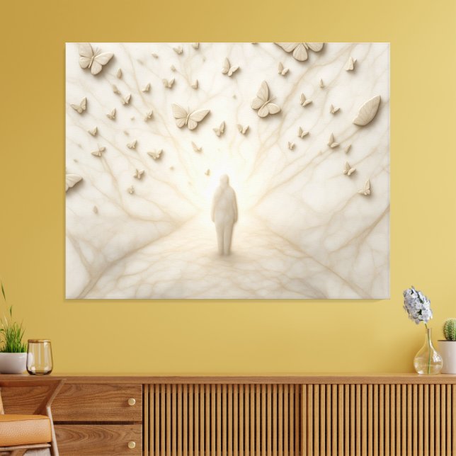 Impression d'art à effet 3D fantaisie papillon de  (Insitu(Salon))