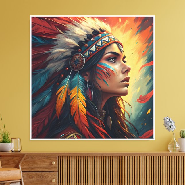 Impression d'art à l'esprit tribal coloré (Insitu(Salon))