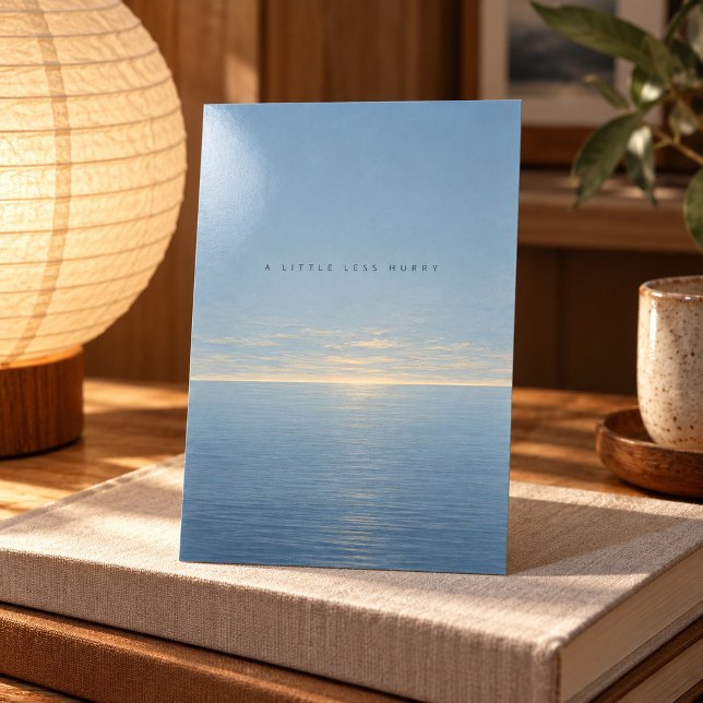 Impression d'art A Little Less Hurry (4 x 6 inch unframed semi-gloss print. Flat printed artwork. Styled scene; props not included.)