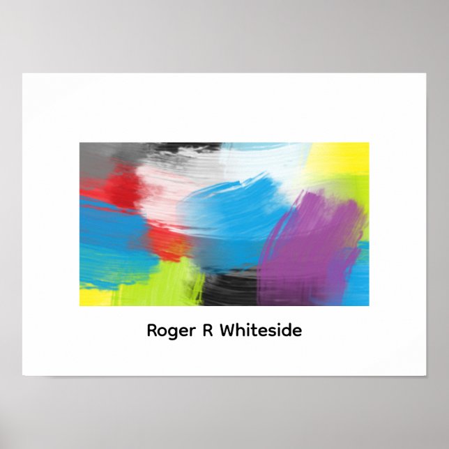 Impression d'art abstrait 3 par Roger R Whiteside (Devant)