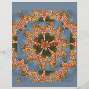 Impression d'art Abstrait Giraffe