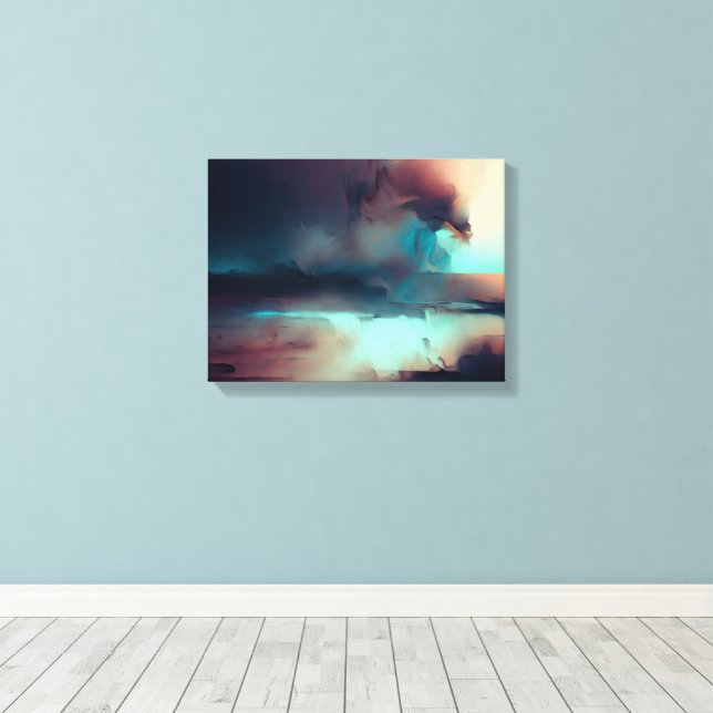 Impression d'art abstrait sombre (Insitu (Plancher de Bois))