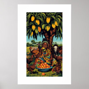 Impression d'art africain