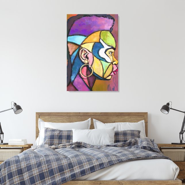 Impression d'art africain sur toile (Insitu(Chambre))