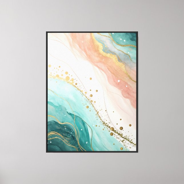 Impression d'art aquarelle abstrait moderne  (Recto)