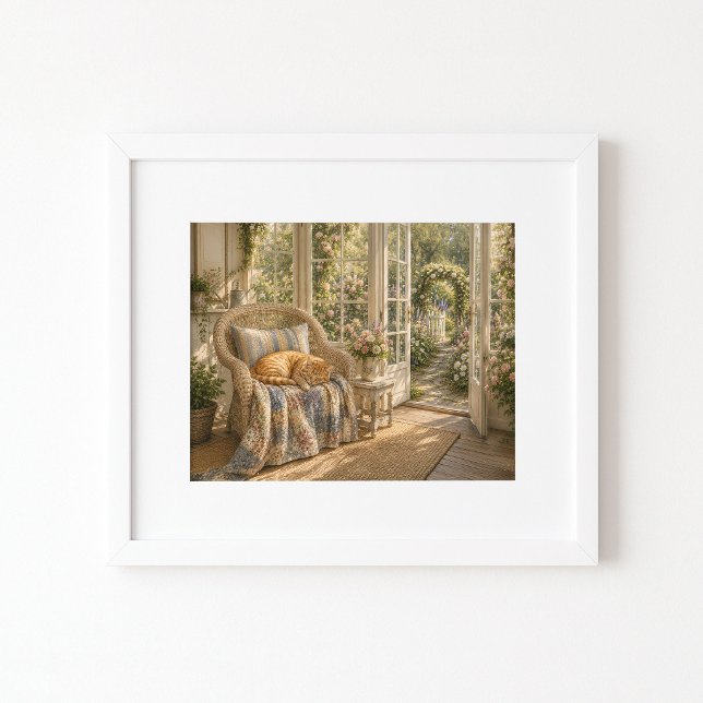 Impression d'art aquarelle Sunlit Slumber (Créateur téléchargé)