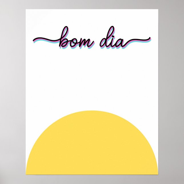 Impression d'art Bonjour Bom Dia (Devant)
