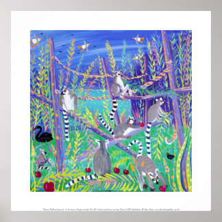 Impression d'art : Cherry Picking Lemurs. Cerclage