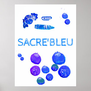 Impression d'art Choses Bleues