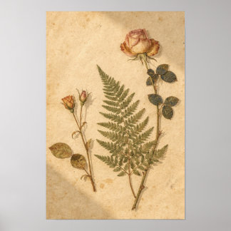 Impression d'art Cottagecore Herbarium