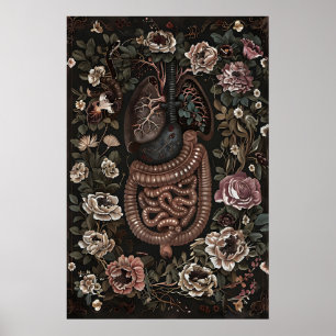 Impression d'art d'anatomie florale, Intestin goth