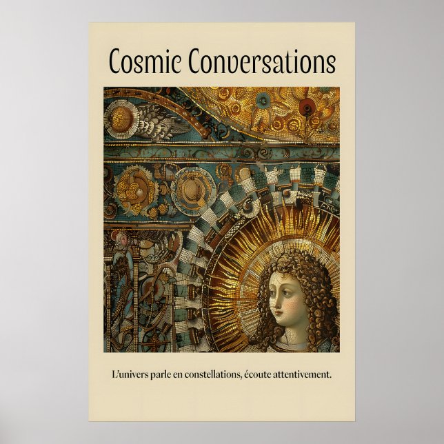 Impression d'art d'ange céleste Mosaïque de la Ren (Devant)