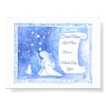 Impression d'art d'anniversaire de la Vierge